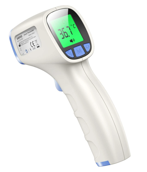 Termometro digitale a infrarossi per misurazione della temperatura corporea
