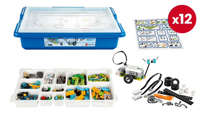 LEGO® Education WeDo 2.0 - Set mattoncini programmabili per 24 studenti