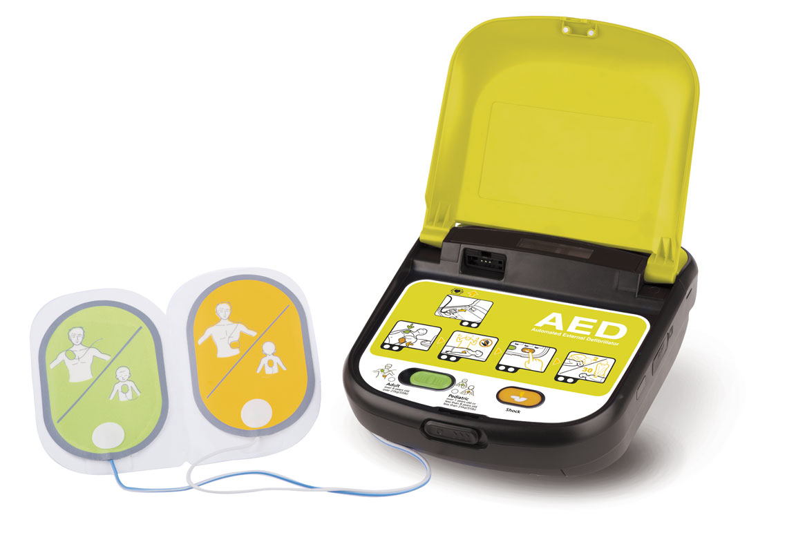 Defibrillatore DAE semiautomatico con voce guida per bambini e adulti