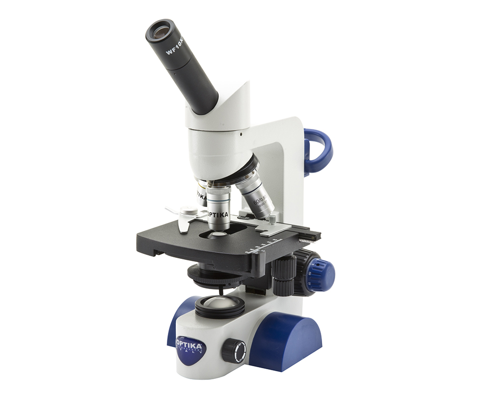 Microscopio monoculare 400x campo chiaro, multi-plug