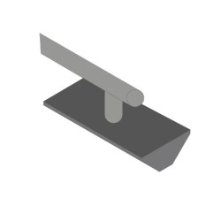Cappa aspirazione a griglie per laboratorio cm 120 in PVC da applicare sui banchi