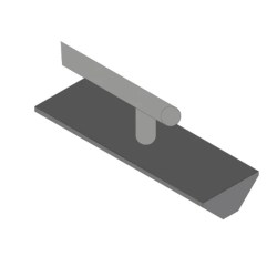 Cappa aspirazione a griglie per laboratorio cm 180 in PVC da applicare sui banchi centrali