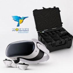 Kit per didattica immersiva in realtà virtuale con trolley di ricarica per STEAM