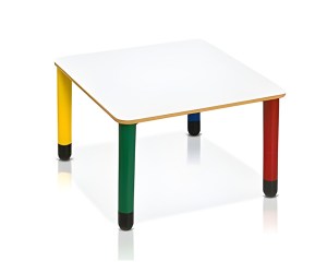 Tavolo multicolore quadrato - 80x80xh46