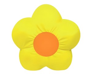 Cuscino morbido imbottito con forma a fiore
