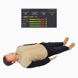 Manichino a corpo intero per RCP con a LED e app per la valutazione della performance