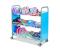 Carrello mobile con griglie portaoggetti